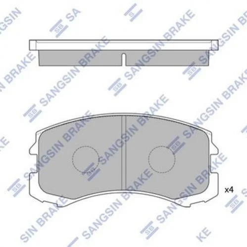 Тормозные колодки передние дисковые Hi-Q (SANGSIN) SP1255 (фото 1)