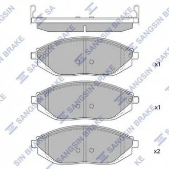 Гальмівні колодки передні дискові Hi-Q (SANGSIN) Hi-Q (SANGSIN) SP1392