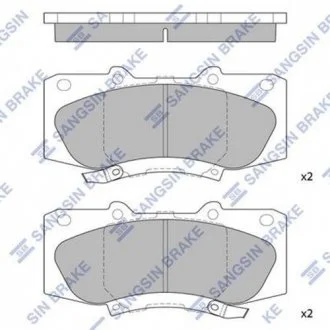 Тормозные колодки передние дисковые Hi-Q (SANGSIN) SP1484