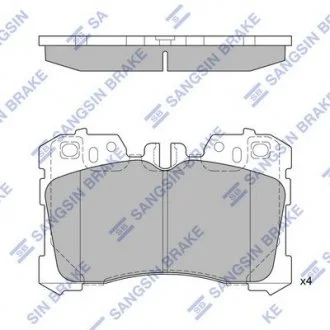 Тормозные колодки передние дисковые Hi-Q (SANGSIN) SP1496