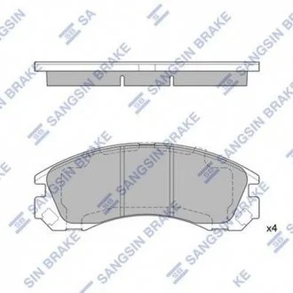 Тормозные колодки передние дисковые Hi-Q (SANGSIN) SP1523