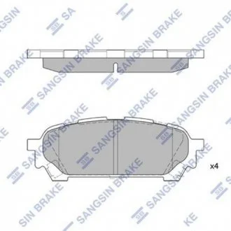 Тормозные колодки дисковые Hi-Q (SANGSIN) SP1532