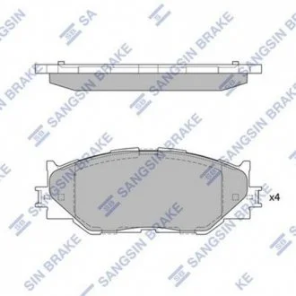 Гальмівні колодки передні дискові Hi-Q (SANGSIN) SP1543