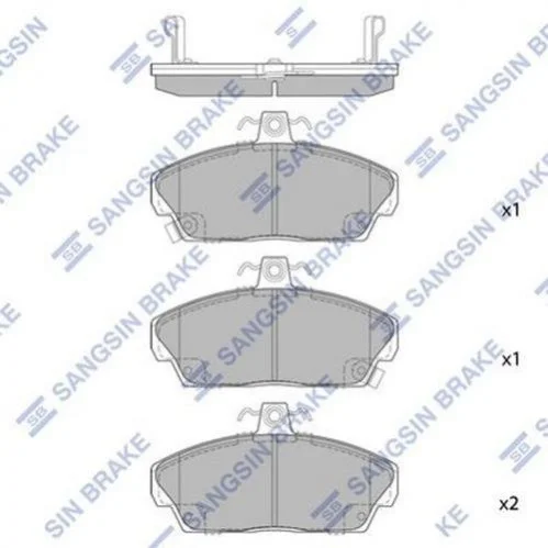 Тормозные колодки передние дисковые Hi-Q (SANGSIN) SP1571 (фото 1)
