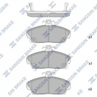 Гальмівні колодки передні дискові Hi-Q (SANGSIN) Hi-Q (SANGSIN) SP1571