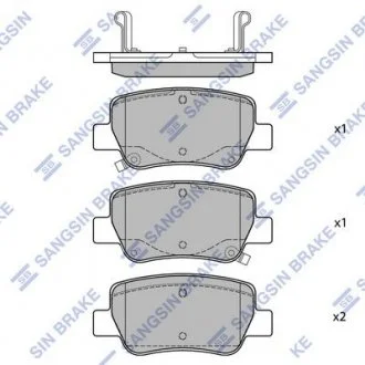 Тормозные колодки задние дисковые Hi-Q (SANGSIN) SP1578