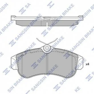 Тормозные колодки передние дисковые Hi-Q (SANGSIN) SP1581