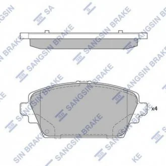 Тормозные колодки передние дисковые Hi-Q (SANGSIN) SP1582