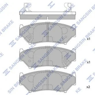 Тормозные колодки передние дисковые Hi-Q (SANGSIN) SP1584