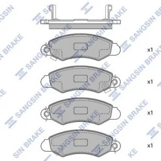 Тормозные колодки передние дисковые Hi-Q (SANGSIN) SP1598
