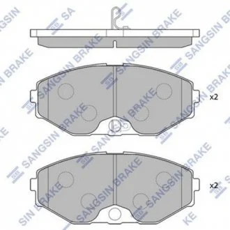 Тормозные колодки передние дисковые Hi-Q (SANGSIN) SP1600
