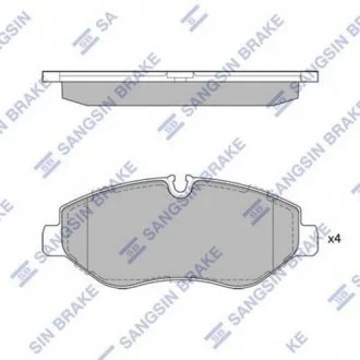 Тормозные колодки передние дисковые Hi-Q (SANGSIN) SP1622
