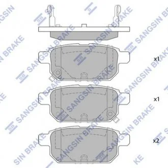 Тормозные колодки дисковые Hi-Q (SANGSIN) SP1634