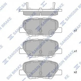 Тормозные колодки дисковые Hi-Q (SANGSIN) SP1731