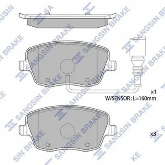 Тормозные колодки передние дисковые Hi-Q (SANGSIN) Hi-Q (SANGSIN) SP1806A