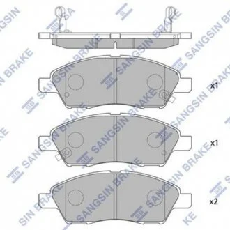Тормозные колодки передние дисковые Hi-Q (SANGSIN) SP2084