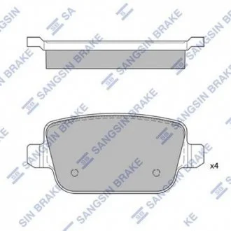 Тормозные колодки дисковые Hi-Q (SANGSIN) SP2101-R