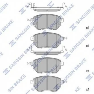 Гальмівні колодки передні дискові Hi-Q (SANGSIN) Hi-Q (SANGSIN) SP2107