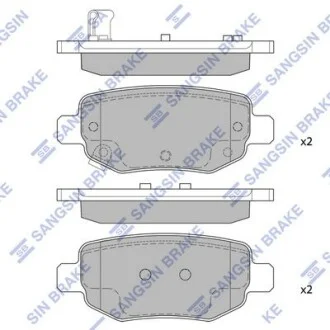Гальмівні колодки дискові Hi-Q (SANGSIN) Hi-Q (SANGSIN) SP2126-R