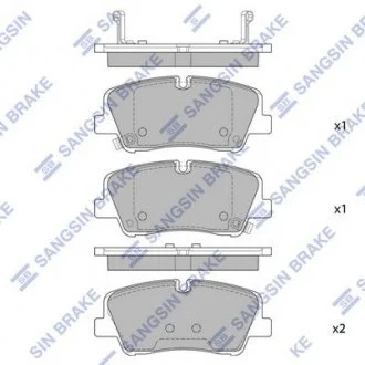 Гальмівні колодки дискові Hi-Q (SANGSIN) SP4038