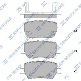 Тормозные колодки дисковые Hi-Q (SANGSIN) SP4063