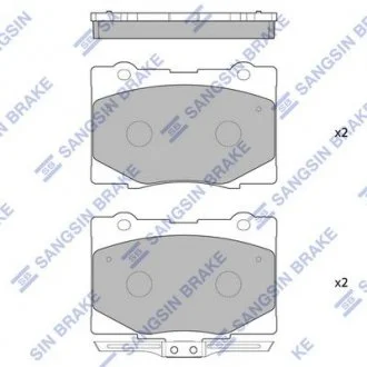Колодки тормозные дисковые Hi-Q (SANGSIN) SP4141