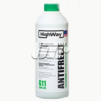 Антифриз-концентрат зеленый, -52 °C, G11, 1,5 л HighWay 10024