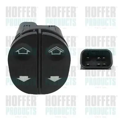 Кнопка стеклоподъемника HOFFER 2106044 (фото 1)
