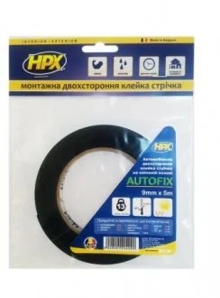 Двух. вспін скотч чорн 06ммх5м HPX DSA0605