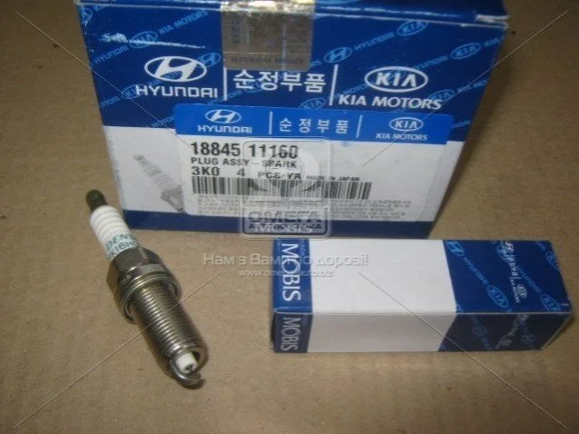 Свічка запалювання бензин іридій 1 шт Hyundai/Kia/Mobis 1884511160 (фото 1)