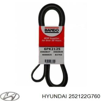 Поликлиновый ремень Hyundai/Kia/Mobis 252122G760