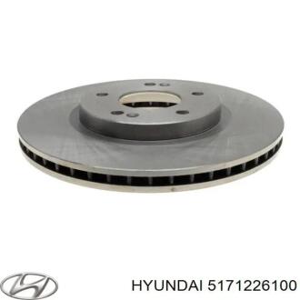 Торзмозной диск двухсторонний на передний мост вентилируемый 5 Hyundai/Kia/Mobis 5171226100