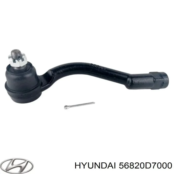 Рулевой наконечник передний мост слева Hyundai/Kia/Mobis 56820D7000 (фото 1)