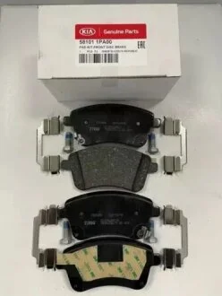 Гальмівні колодки передні дискові Hyundai/Kia/Mobis 581011PA00