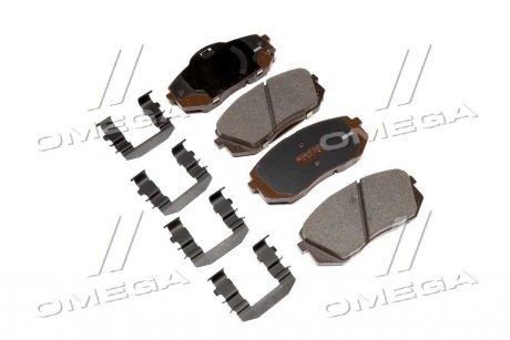 Колодки тормозные дисковые передние (выр-во Mobis) Hyundai/Kia/Mobis 581012YA00