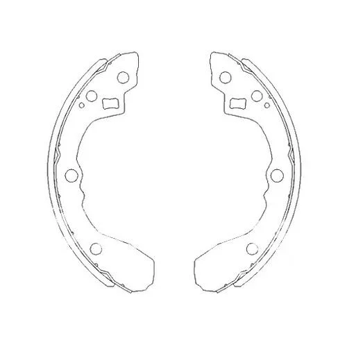 Тормозные колодки задние барабанные Hyundai/Kia/Mobis 58315FDA00 (фото 1)