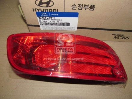 Катафот заднего бампера лв Hyundai/Kia/Mobis 924082B010