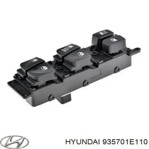 Кнопка склопідйомника Hyundai/Kia/Mobis 935701E110 (фото 1)
