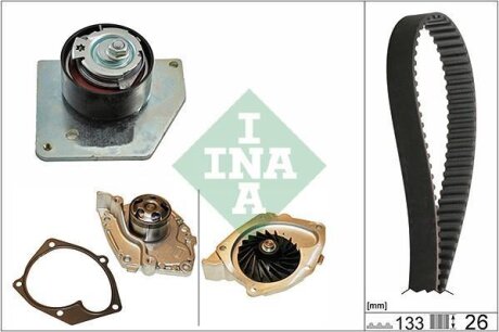 Комплект зубчастого ременя із водяним насосом INA 530 0579 30