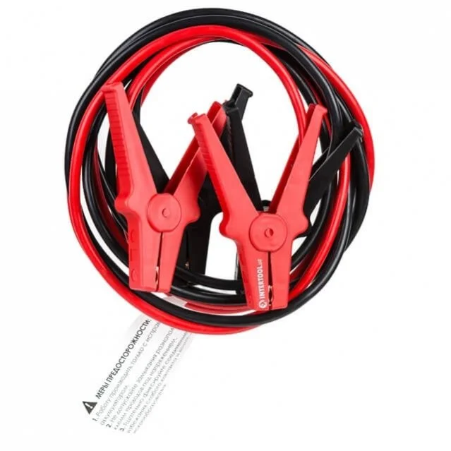 Пусковые провода 600 А, 3 м, до -40 °C, чехол INTERTOOL Intertool AT-3047 (фото 1)