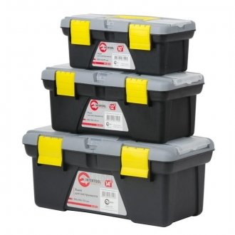 Комплект ящиків для інструменту, 3 од., 10" / 12" / 14" Intertool BX-0303