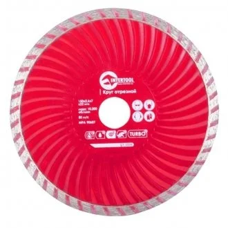 Диск отрезной по камню TURBO алмазный, 150мм, 22-24%, Проф INTERTOOL Intertool CT-2008