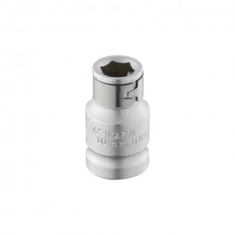 Переходник квадрат 1/2" х шестигранник 10 мм, CrV INTERTOOL Intertool ET-1108
