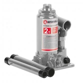 Домкрат "столбик" одноштоковый 2 т, в пластиковом кейсе INTERTOOL Intertool GT0051