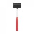 Киянка гумова 340 г, 55 мм, чорна гума, металева ручка Intertool HT-0229 (фото 1)