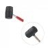 Киянка гумова 340 г, 55 мм, чорна гума, металева ручка Intertool HT-0229 (фото 4)
