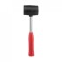 Киянка гумова 450г, 65 мм, чорна гума, металева ручка Intertool HT-0231 (фото 1)