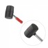 Киянка гумова 450г, 65 мм, чорна гума, металева ручка Intertool HT-0231 (фото 4)