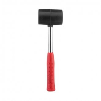 Киевлянка резиновая 450г, 65 мм, черная резина, металлическая ручка Intertool HT-0231