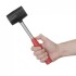 Киянка гумова 450г, 65 мм, чорна гума, металева ручка Intertool HT-0231 (фото 5)